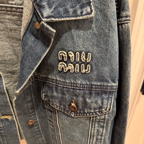 Miu Miu style Denim Jacket - Picture 2 of 4